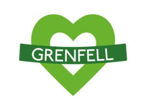 the green heart has become a symbol to commemorate the Grenfell Tower disaster