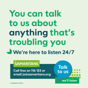 samaritans talk to us campaign promotes their work